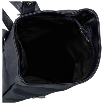 Dámsky kožený batoh tmavo modrý - Delami Vera Pelle Jorge