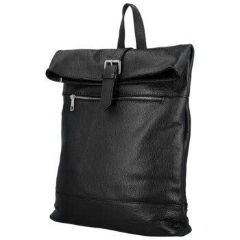 Dámsky kožený batoh čierny - Delami Vera Pelle Jorge