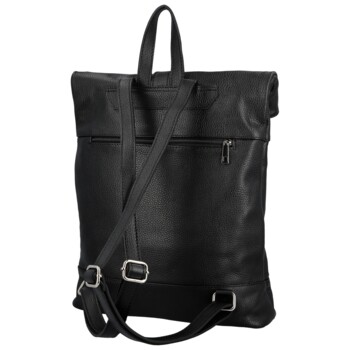 Dámsky kožený batoh čierny - Delami Vera Pelle Jorge