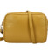 Dámska kožená crossbody kabelka žltá - Delami Vera Pelle Maevis