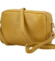 Dámska kožená crossbody kabelka žltá - Delami Vera Pelle Maevis