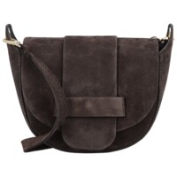 Dámska kožená crossbody kabelka tmavo hnedá - Delami Vera Pelle Ylla