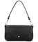 Dámska kožená kabelka na rameno čierna - Delami Vera Pelle Aksely