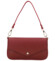 Dámska kožená kabelka na rameno tmavo červená - Delami Vera Pelle Aksely