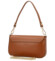 Dámska kožená kabelka na rameno koňaková - Delami Vera Pelle Aksely