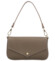 Dámska kožená kabelka na rameno taupe - Delami Vera Pelle Aksely