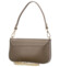 Dámska kožená kabelka na rameno taupe - Delami Vera Pelle Aksely