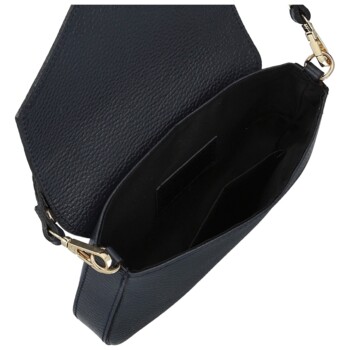 Dámska kožená kabelka na rameno tmavo modrá - Delami Vera Pelle Aksely