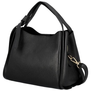 Dámska kožená kabelka do ruky čierna - Delami Vera Pelle Mija