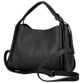 Dámska kožená kabelka do ruky čierna - Delami Vera Pelle Mija