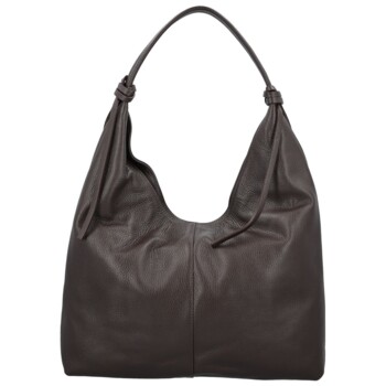 Dámska kabelka na rameno tmavo hnedá - Delami Vera Pelle Lionela