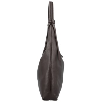 Dámska kabelka na rameno tmavo hnedá - Delami Vera Pelle Lionela