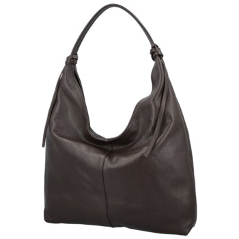 Dámska kabelka na rameno tmavo hnedá - Delami Vera Pelle Lionela