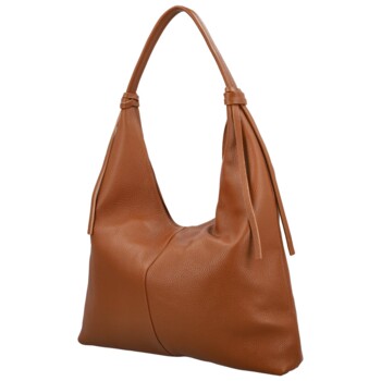 Dámska kabelka na rameno koňaková - Delami Vera Pelle Lionela