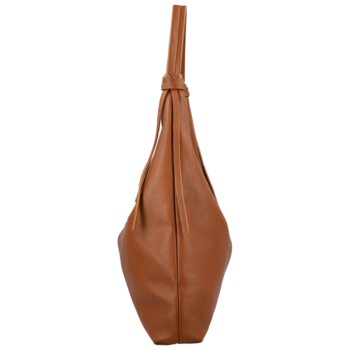 Dámska kabelka na rameno koňaková - Delami Vera Pelle Lionela