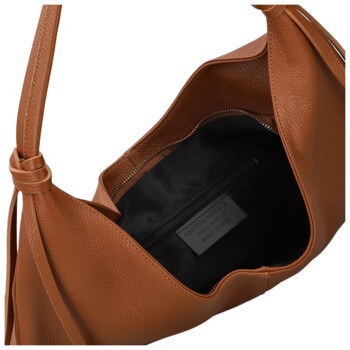 Dámska kabelka na rameno koňaková - Delami Vera Pelle Lionela