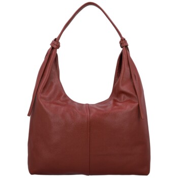 Dámska kabelka na rameno tmavo červená - Delami Vera Pelle Lionela