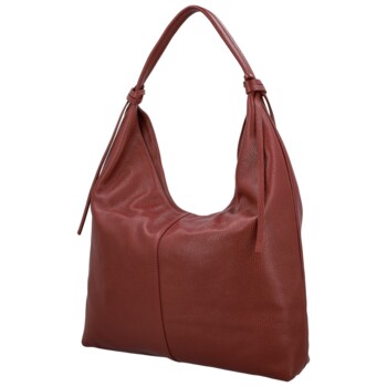 Dámska kabelka na rameno tmavo červená - Delami Vera Pelle Lionela