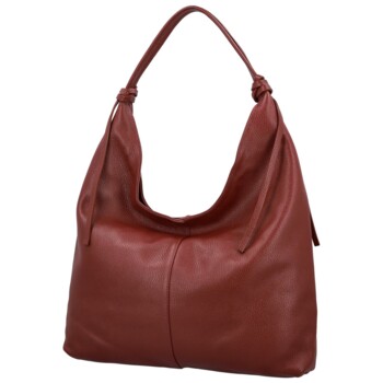 Dámska kabelka na rameno tmavo červená - Delami Vera Pelle Lionela
