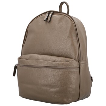 Dámsky kožený batoh taupe - Delami Vera Pelle Archie