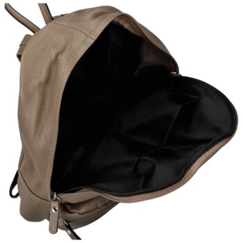 Dámsky kožený batoh taupe - Delami Vera Pelle Archie