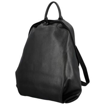 Dámsky kožený batoh čierny - Delami Vera Pelle Ricardo