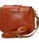 Dámska kožená crossbody kabelka koňaková - Delami Vera Pelle Lajla