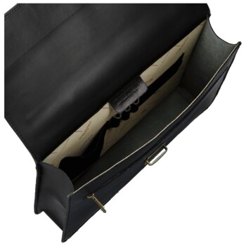 Pánska kožená aktovka čierna - Delami Vera Pelle Lynton