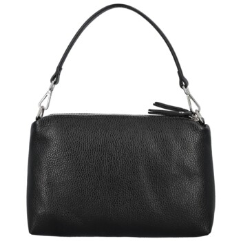 Dámska kožená kabelka na rameno čierna - Delami Vera Pelle Sussan