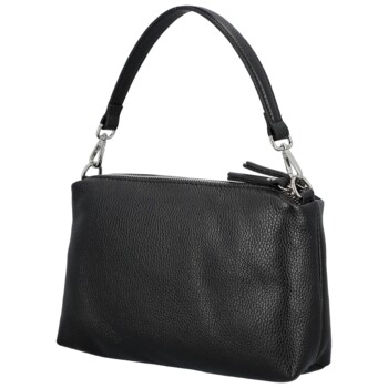 Dámska kožená kabelka na rameno čierna - Delami Vera Pelle Sussan