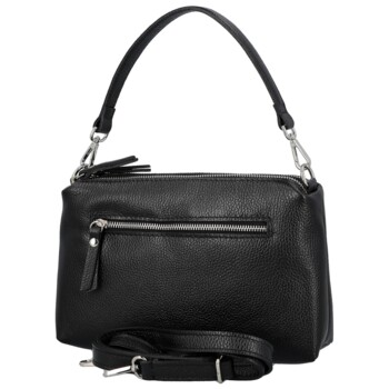 Dámska kožená kabelka na rameno čierna - Delami Vera Pelle Sussan