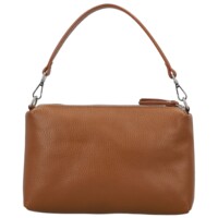Dámska kožená kabelka na rameno koňaková - Delami Vera Pelle Sussan