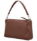 Dámska kožená kabelka na rameno tmavo hnedá - Delami Vera Pelle Sussan