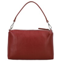 Dámska kožená kabelka na rameno tmavo červená - Delami Vera Pelle Sussan