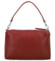 Dámska kožená kabelka na rameno tmavo červená - Delami Vera Pelle Sussan