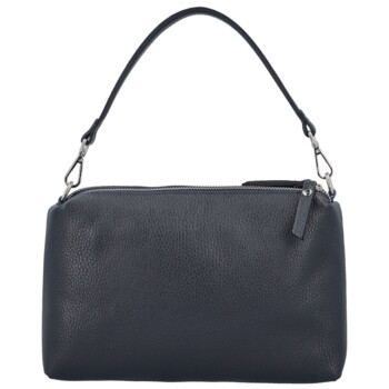 Dámska kožená kabelka na rameno tmavo modrá - Delami Vera Pelle Sussan