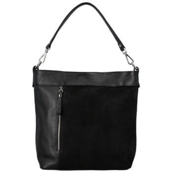 Dámska kožená kabelka do ruky čierna - Delami Vera Pelle Aneli
