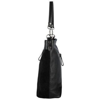 Dámska kožená kabelka do ruky čierna - Delami Vera Pelle Aneli