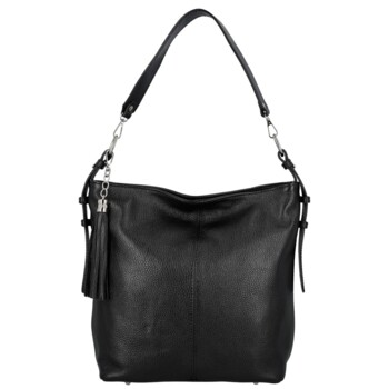 Dámska kožená kabelka do ruky tmavo červená - Delami Vera Pelle Ameli