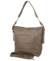 Dámska kožená kabelka do ruky taupe - Delami Vera Pelle Ameli