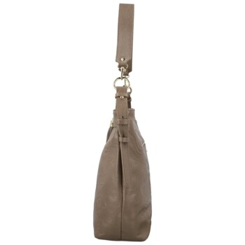 Dámska kožená kabelka do ruky taupe - Delami Vera Pelle Moshe