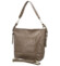 Dámska kožená kabelka do ruky taupe - Delami Vera Pelle Moshe