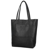 Dámska kožená kabelka na rameno čierna - Delami Vera Pelle Saniela