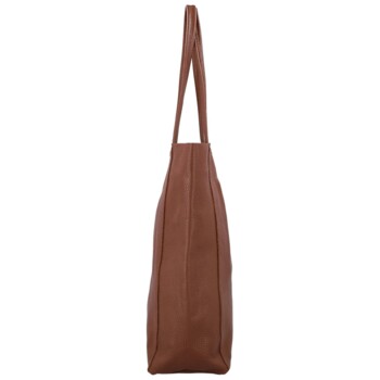 Dámska kožená kabelka na rameno hnedá - Delami Vera Pelle Saniela