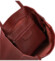 Dámska kožená kabelka na rameno tmavo červená - Delami Vera Pelle Saniela