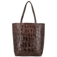 Dámska kožená kabelka na rameno tmavo hnedá - Delami Vera Pelle Rista