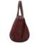 Dámska kožená kabelka na rameno tmavo vínová - Delami Vera Pelle Haylee