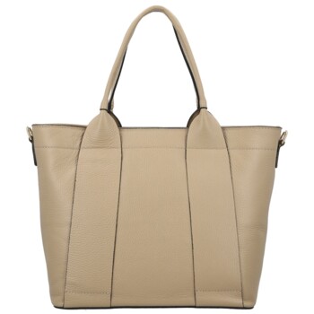 Dámska kožená kabelka na rameno béžová - Delami Vera Pelle Nadiya