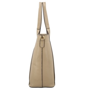 Dámska kožená kabelka na rameno béžová - Delami Vera Pelle Nadiya