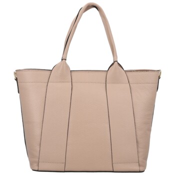 Dámska kožená kabelka na rameno ružová - Delami Vera Pelle Nadiya